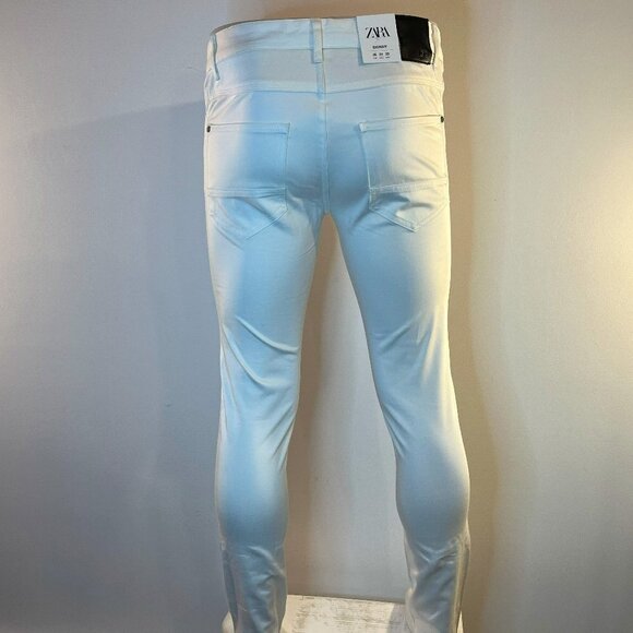 Zara Men's Skinny Fit White Jeans - US Size 29 - NWT (See details) - Picture 2 of 6